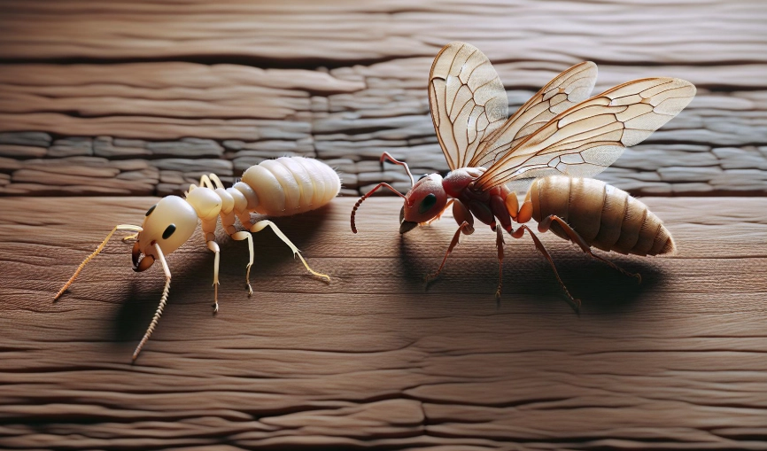 how to tell termites from flying ants