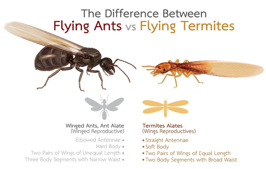 termites vs flying ants