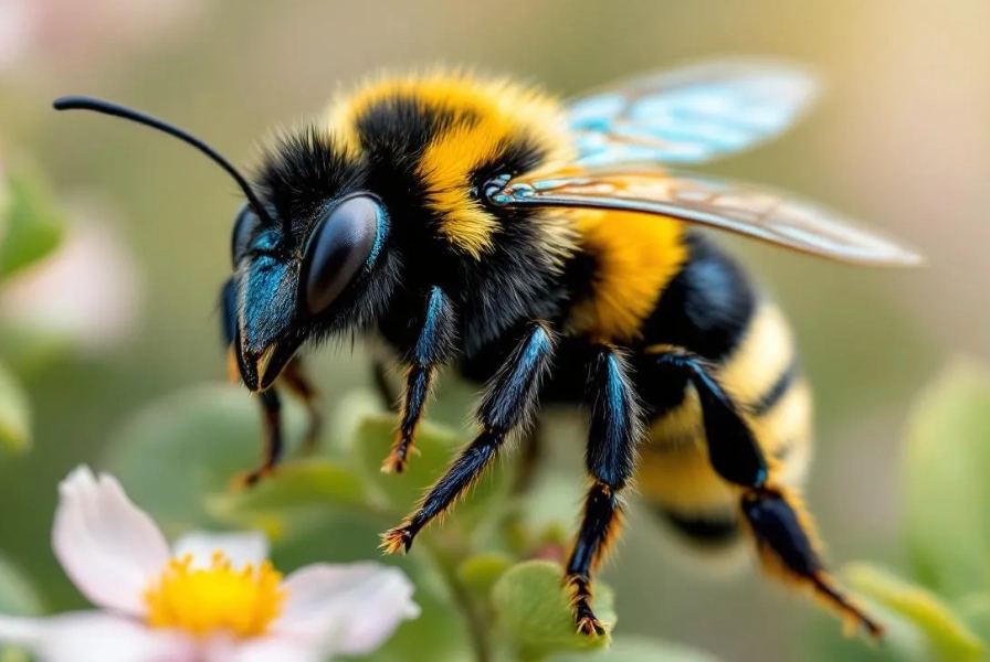 female carpenter bee aggression